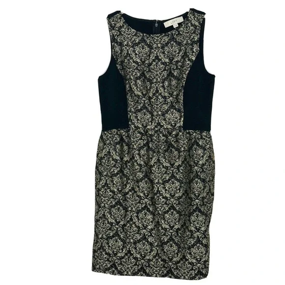 LOFT | Dresses | Ann Taylor Loft Petites Women Size 4 Black Gold Sleeveless Fit Flare Dress New | Poshmark LOFT | Dresses | Ann Taylor Loft Petites Women Size 4 Black Gold Sleeveless Fit Flare Dress New | Poshmark